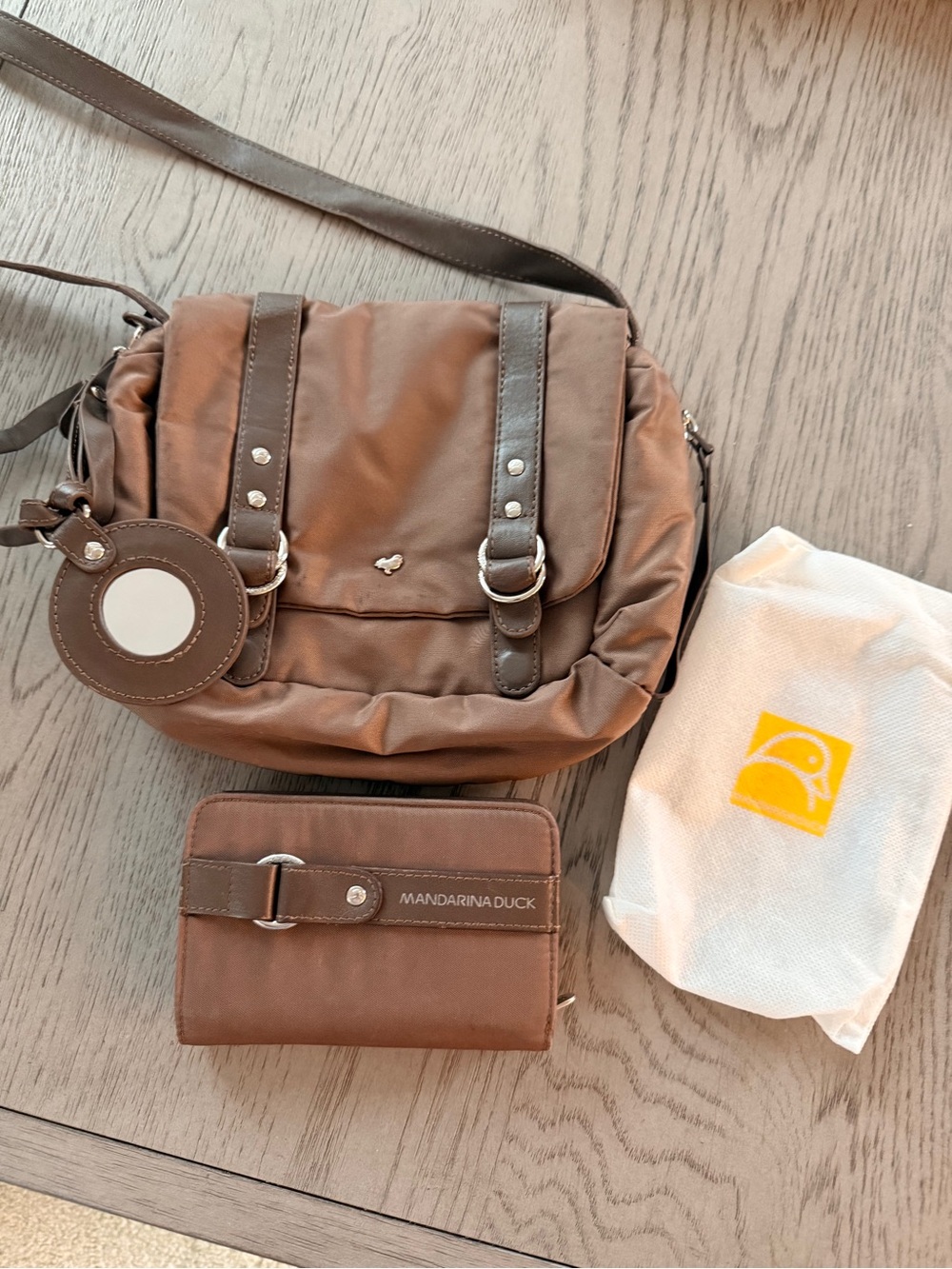 Mandarina Duck small bag with matching wallet